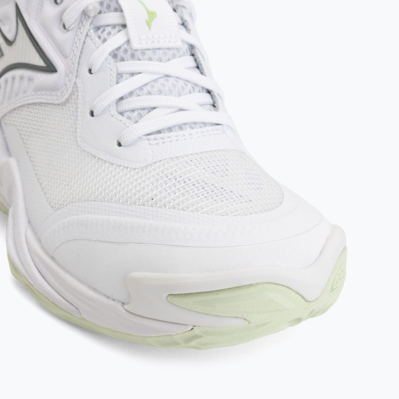 Scarpe da pallavolo donna Mizuno Wave Momentum Elite Mid white/balsam green/ambrosia 7