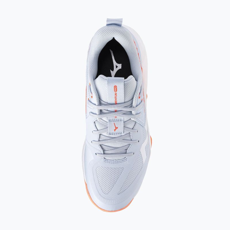 Scarpe da pallavolo donna Mizuno Wave Momentum Pro blue finch/lava orange/flamingo coral 5