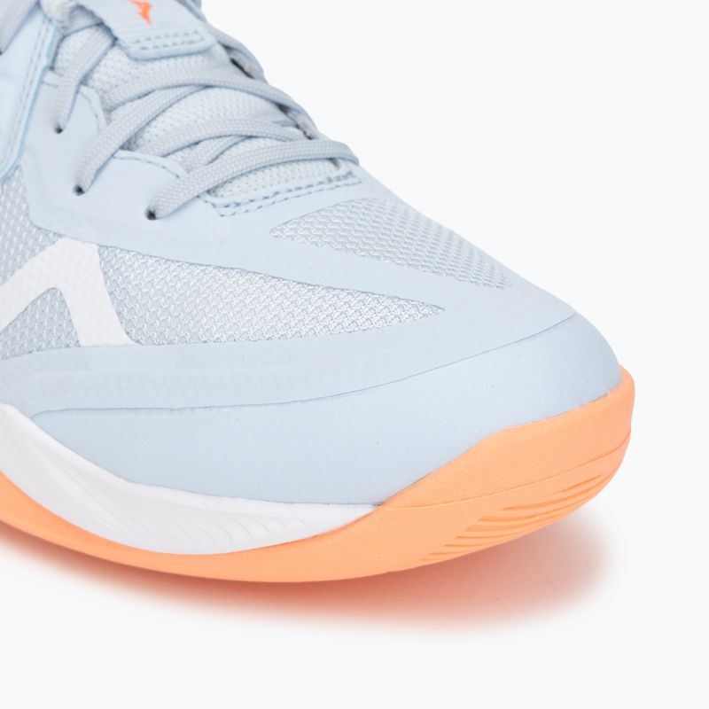 Scarpe da pallavolo donna Mizuno Wave Momentum Pro blue finch/lava orange/flamingo coral 7