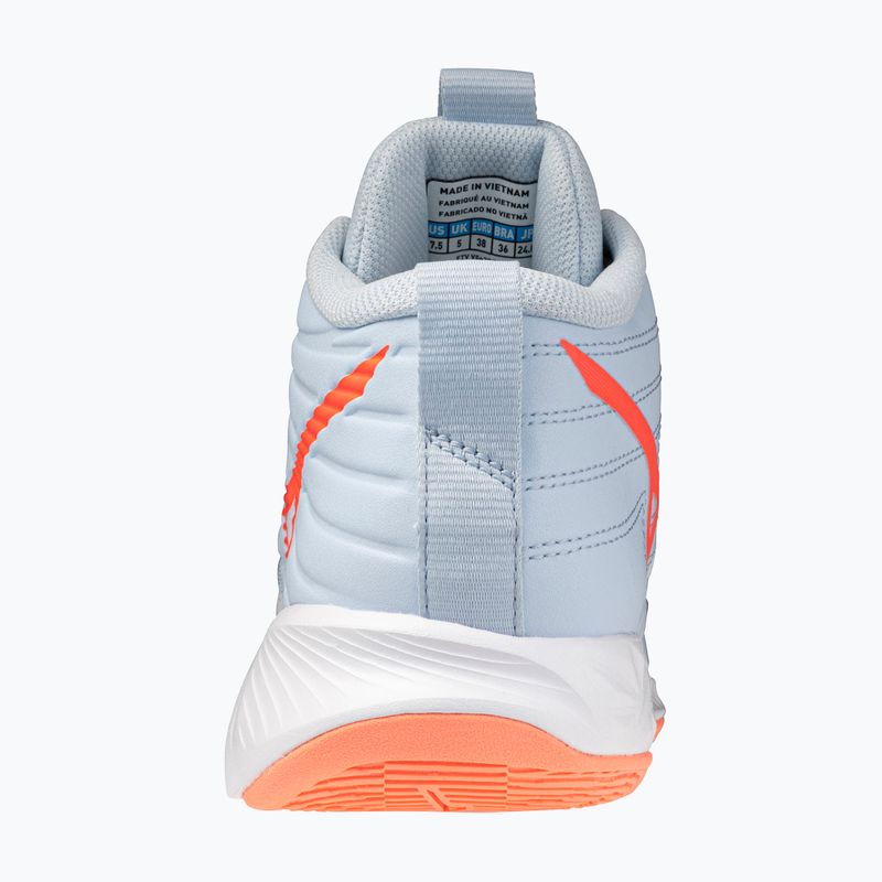 Scarpe da pallavolo donna Mizuno Wave Momentum Pro Mid blue finch/lava orange/flamingo coral 3