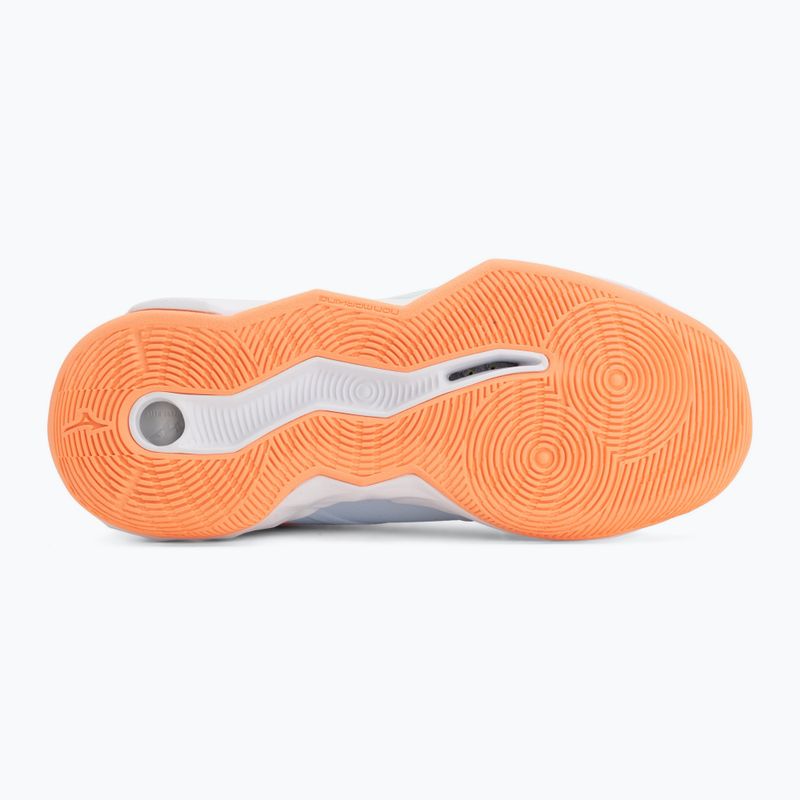 Scarpe da pallavolo donna Mizuno Wave Momentum Pro Mid blue finch/lava orange/flamingo coral 4