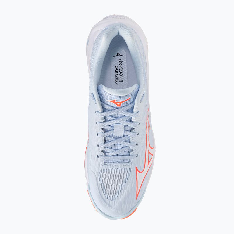 Scarpe da pallavolo donna Mizuno Wave Lightning Elite blue finch/white/lava orange 5