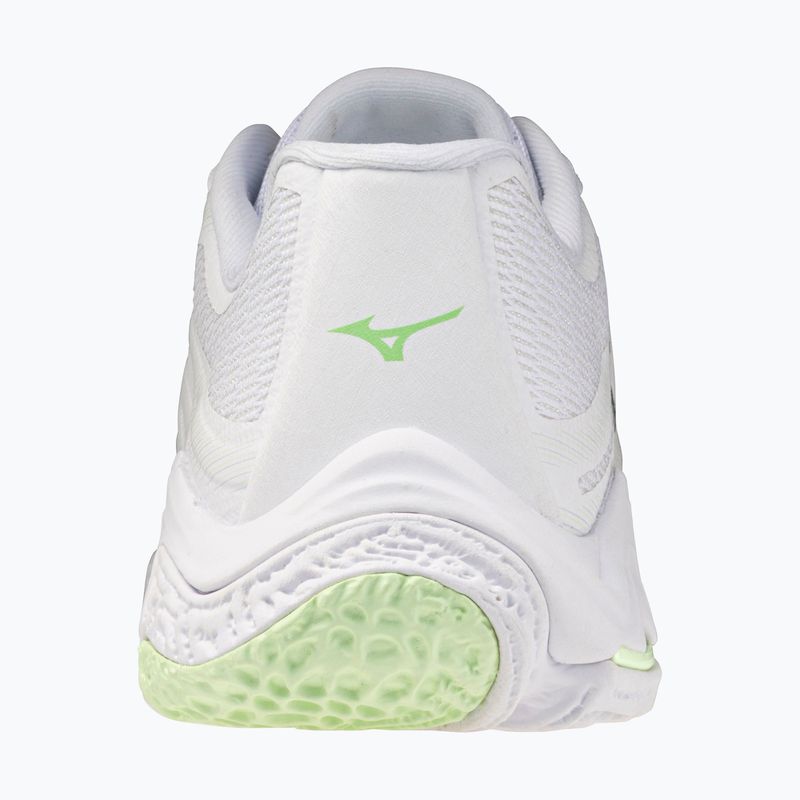 Scarpe da pallavolo donna Mizuno Wave Lightning Elite white/balsam green/ambrosia 3