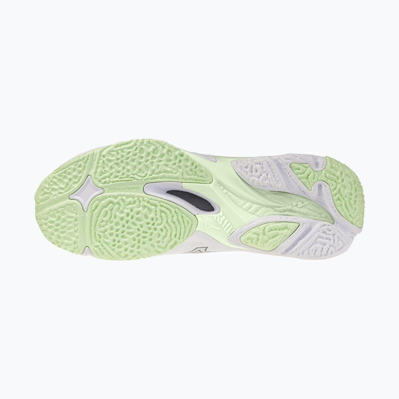 Scarpe da pallavolo donna Mizuno Wave Lightning Elite white/balsam green/ambrosia 4