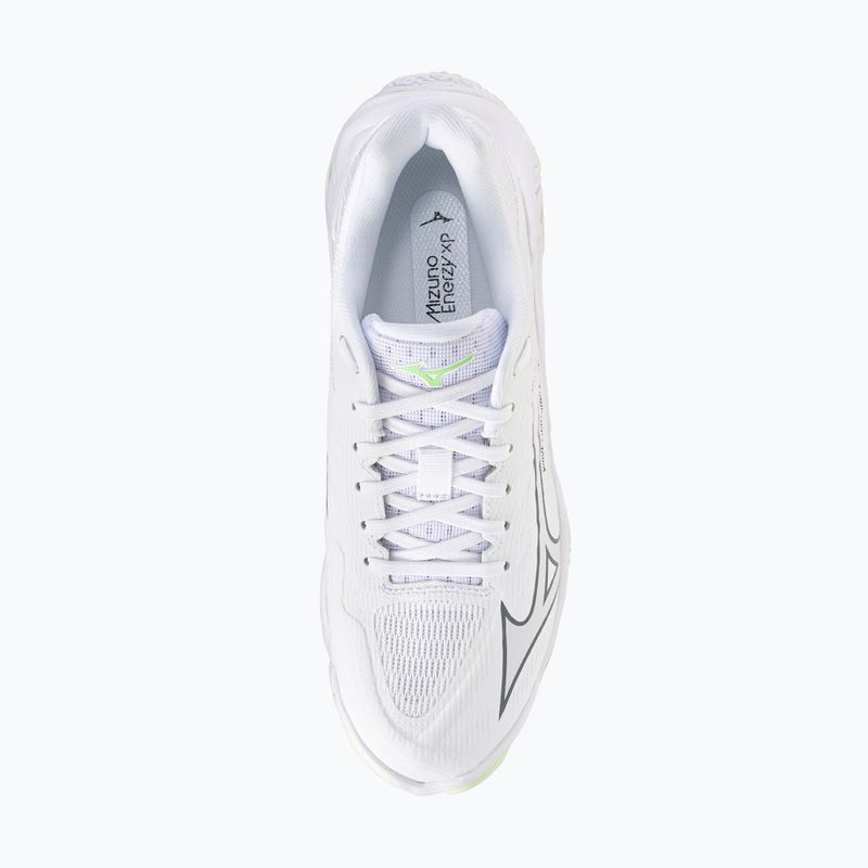 Scarpe da pallavolo donna Mizuno Wave Lightning Elite white/balsam green/ambrosia 5