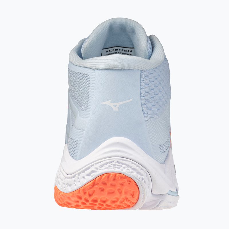 Scarpe da pallavolo donna Mizuno Wave Lightning Elite Mid blue finch/whitelava orange 3