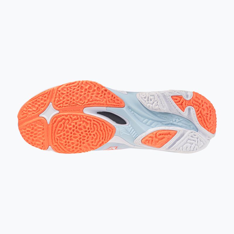 Scarpe da pallavolo donna Mizuno Wave Lightning Elite Mid blue finch/whitelava orange 4