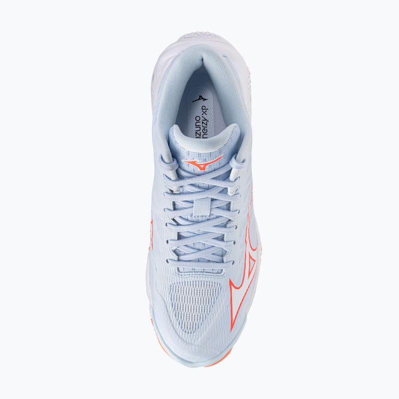 Scarpe da pallavolo donna Mizuno Wave Lightning Elite Mid blue finch/whitelava orange 5
