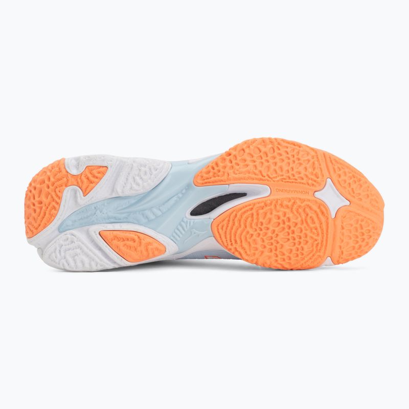 Scarpe da pallavolo donna Mizuno Wave Lightning Elite Mid blue finch/whitelava orange 4