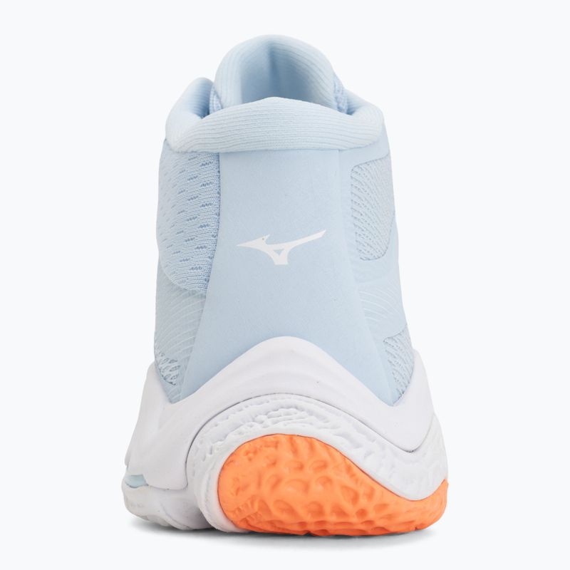 Scarpe da pallavolo donna Mizuno Wave Lightning Elite Mid blue finch/whitelava orange 6