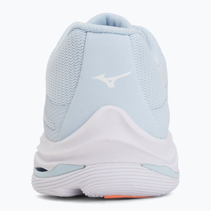 Scarpe da pallavolo donna Mizuno Wave Lightning Pro blue finch/lava orange/flamingo coral 6