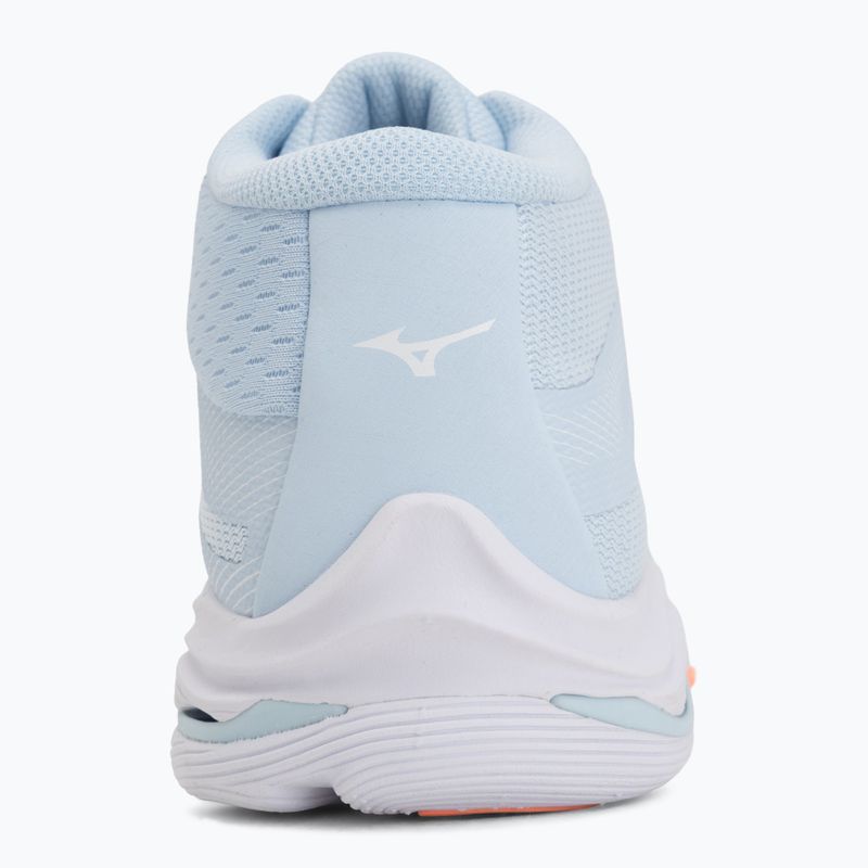 Scarpe da pallavolo donna Mizuno Wave Lightning Pro Mid blue finch/lava orange/flamingo coral 6