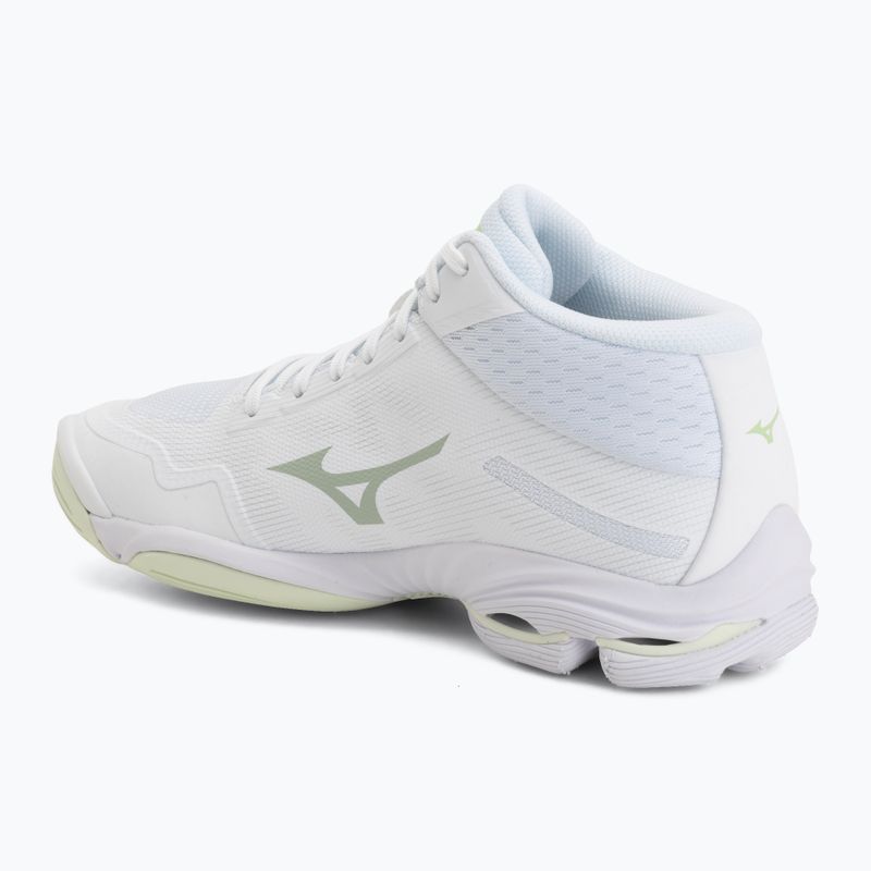 Scarpe da pallavolo donna Mizuno Wave Lightning Pro Mid white/aqua gray/ambrosia 3