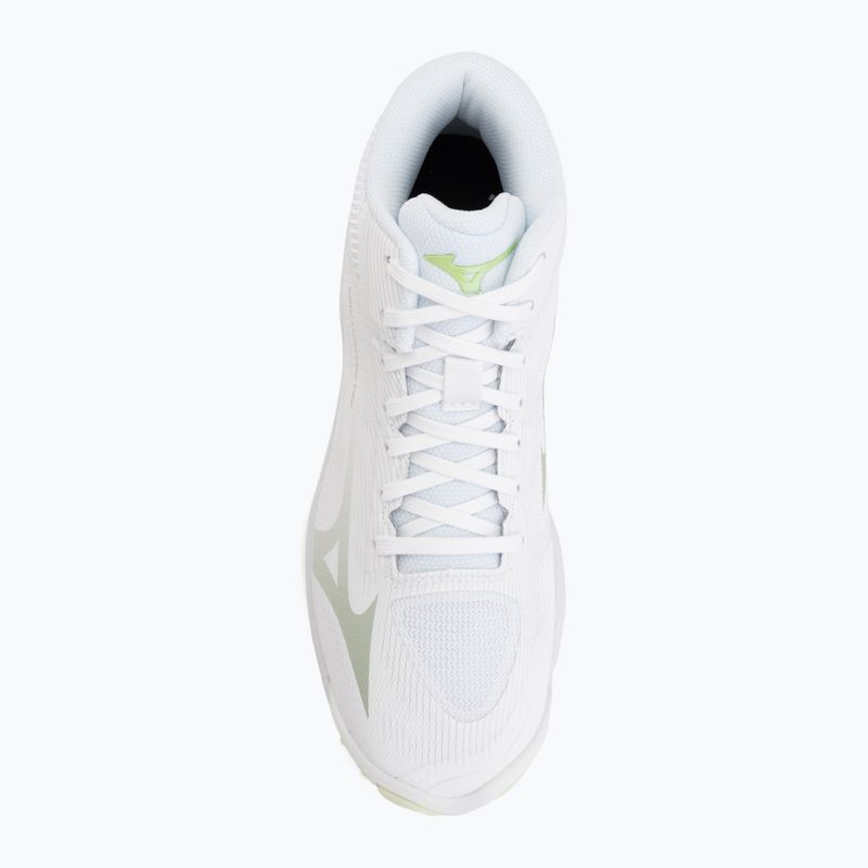Scarpe da pallavolo donna Mizuno Wave Lightning Pro Mid white/aqua gray/ambrosia 5