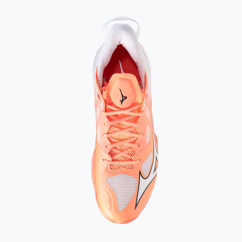 Scarpe da pallamano Mizuno Wave Mirage 5 flamingo coral/white 5