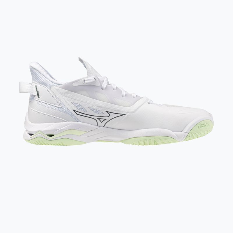 Scarpe da pallamano donna Mizuno Wave Mirage 5 white/balsam green 2