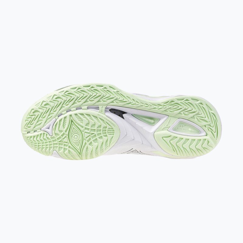 Scarpe da pallamano donna Mizuno Wave Mirage 5 white/balsam green 4