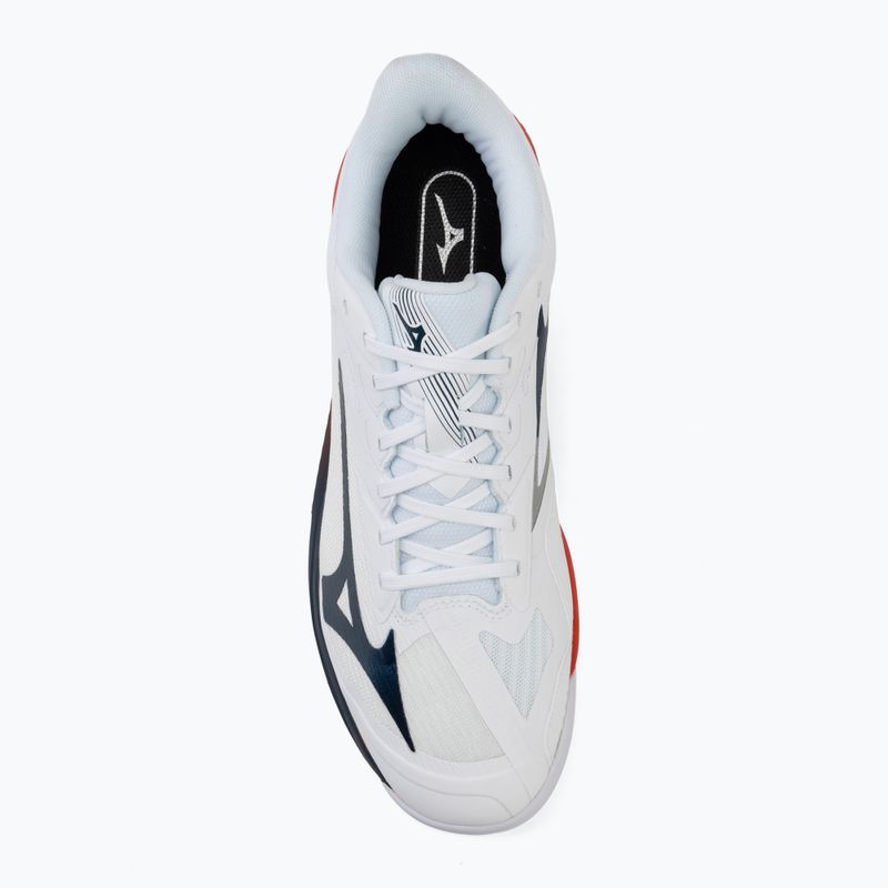 Scarpe da tennis uomo Mizuno Wave Exceed Court AC white/insignia blue/orange 5
