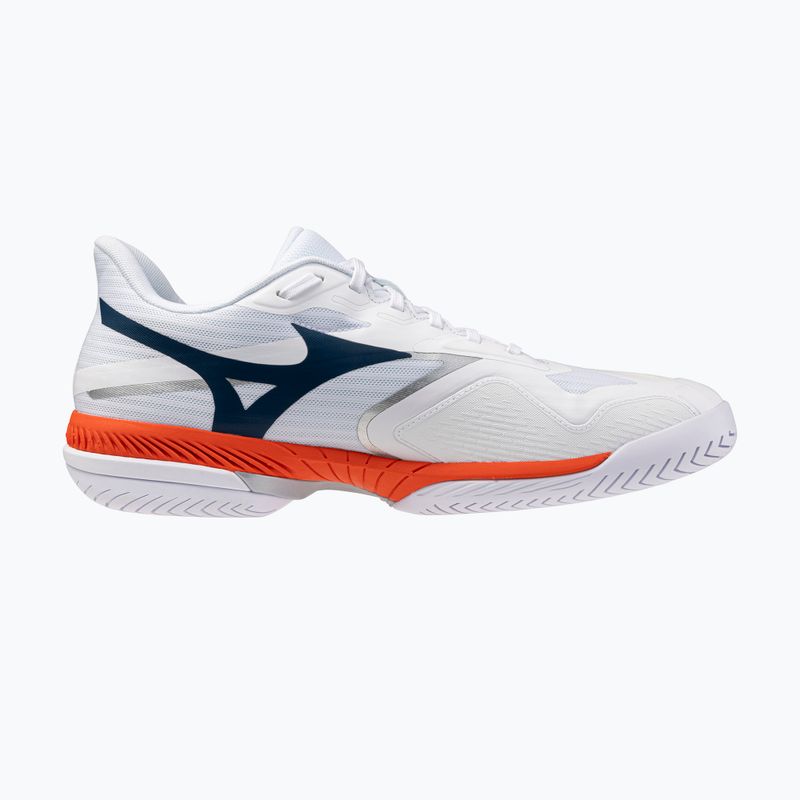Scarpe da tennis uomo Mizuno Wave Exceed Court AC white/insignia blue/orange 2