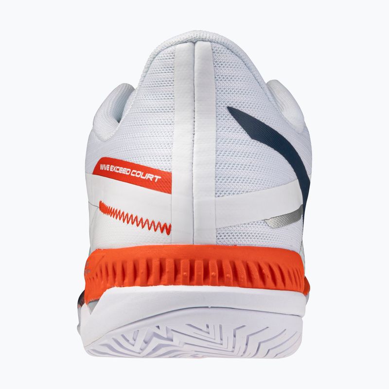 Scarpe da tennis uomo Mizuno Wave Exceed Court AC white/insignia blue/orange 3