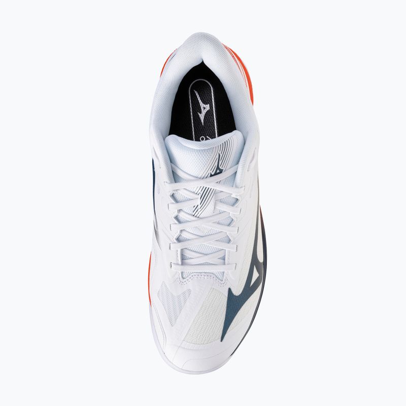 Scarpe da tennis uomo Mizuno Wave Exceed Court AC white/insignia blue/orange 5