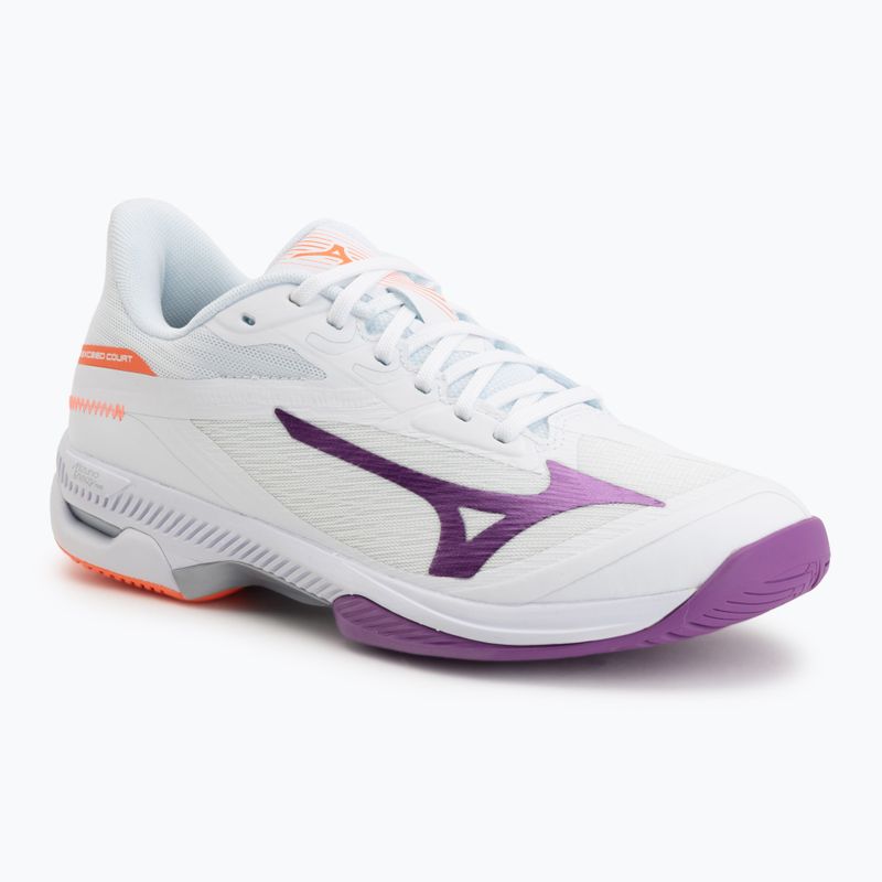 Scarpe da tennis donna Mizuno Wave Exceed Court AC white/dahlia/lava orange