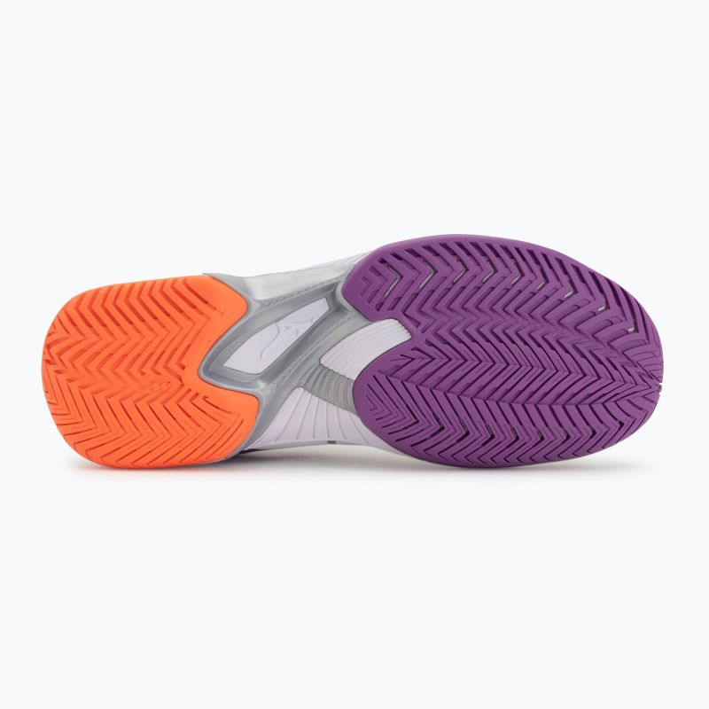 Scarpe da tennis donna Mizuno Wave Exceed Court AC white/dahlia/lava orange 4