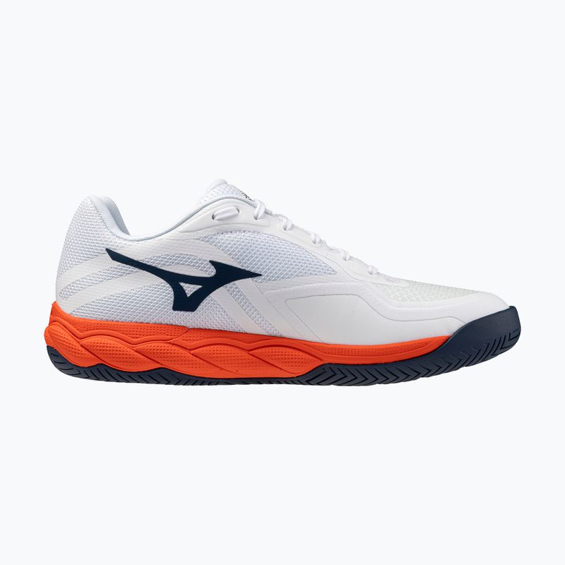 Scarpe da tennis uomo Mizuno Wave Enforce Court 2 AC white/insignia blue/orange 2