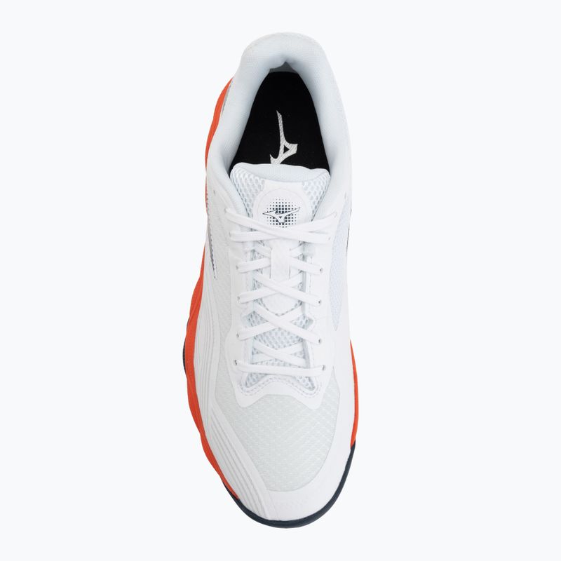 Scarpe da tennis uomo Mizuno Wave Enforce Court 2 AC white/insignia blue/orange 5
