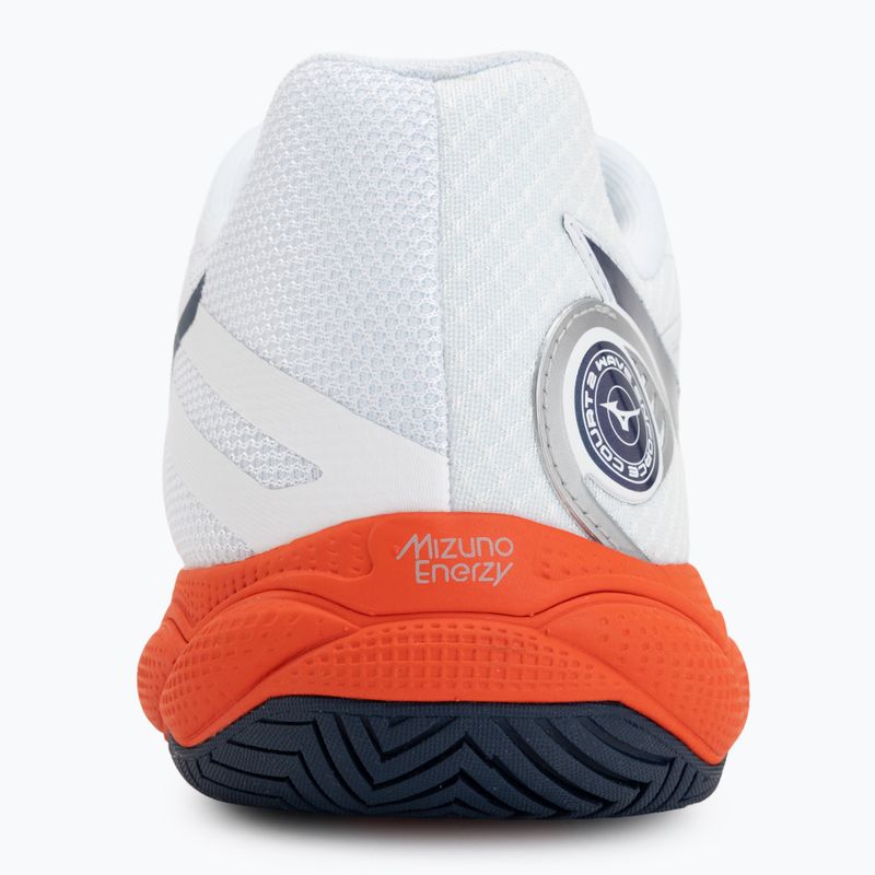 Scarpe da tennis uomo Mizuno Wave Enforce Court 2 AC white/insignia blue/orange 6