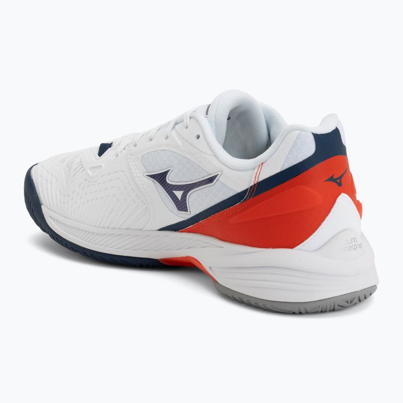 Scarpe da tennis uomo Mizuno Neo Ace AC white/insignia blue/orange 3