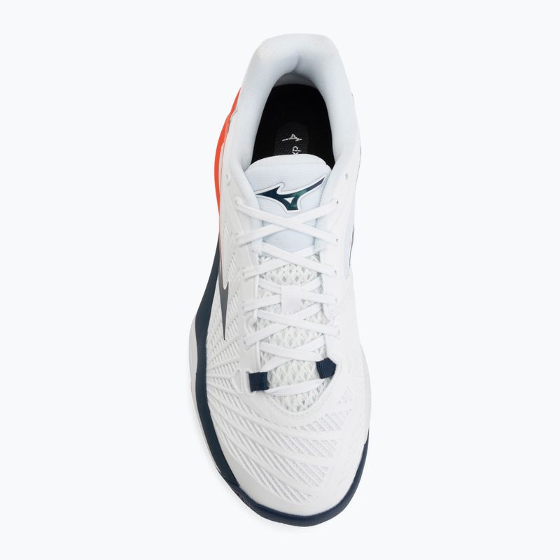 Scarpe da tennis uomo Mizuno Neo Ace AC white/insignia blue/orange 5