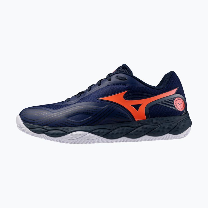 Scarpe da tennis uomo Mizuno Wave Enforce Court 2 CC beacon blue/lava orange/white 2