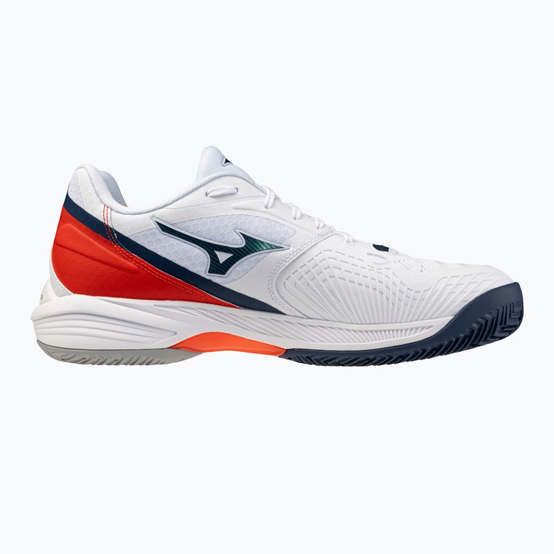Scarpe da tennis uomo Mizuno Neo Ace CC white/insignia blue/orange 2