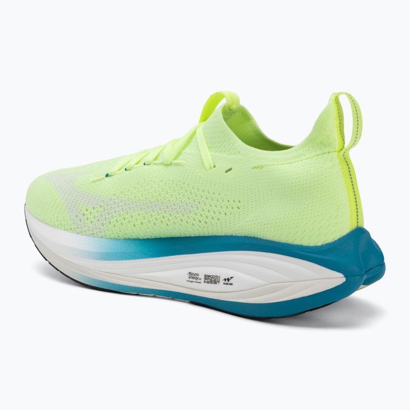 Scarpe da corsa uomo Mizuno Neo Vista 3 lime pulp/white/blue jewel 3
