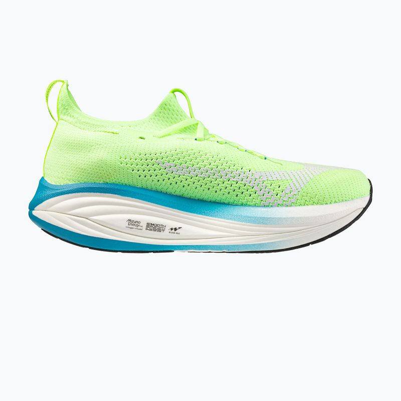 Scarpe da corsa uomo Mizuno Neo Vista 3 lime pulp/white/blue jewel 2
