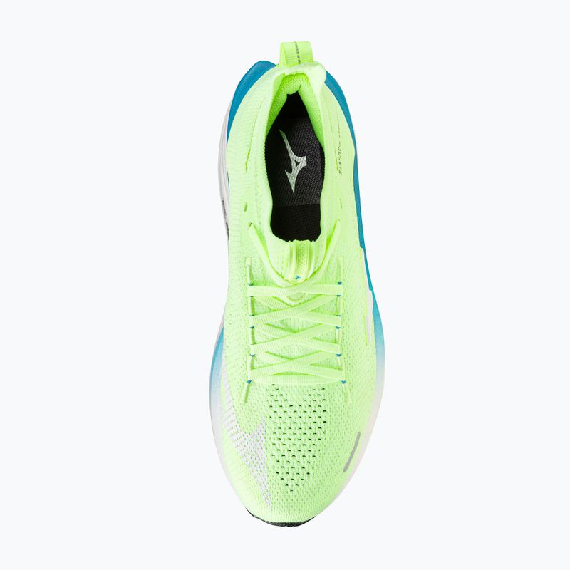 Scarpe da corsa uomo Mizuno Neo Vista 3 lime pulp/white/blue jewel 5