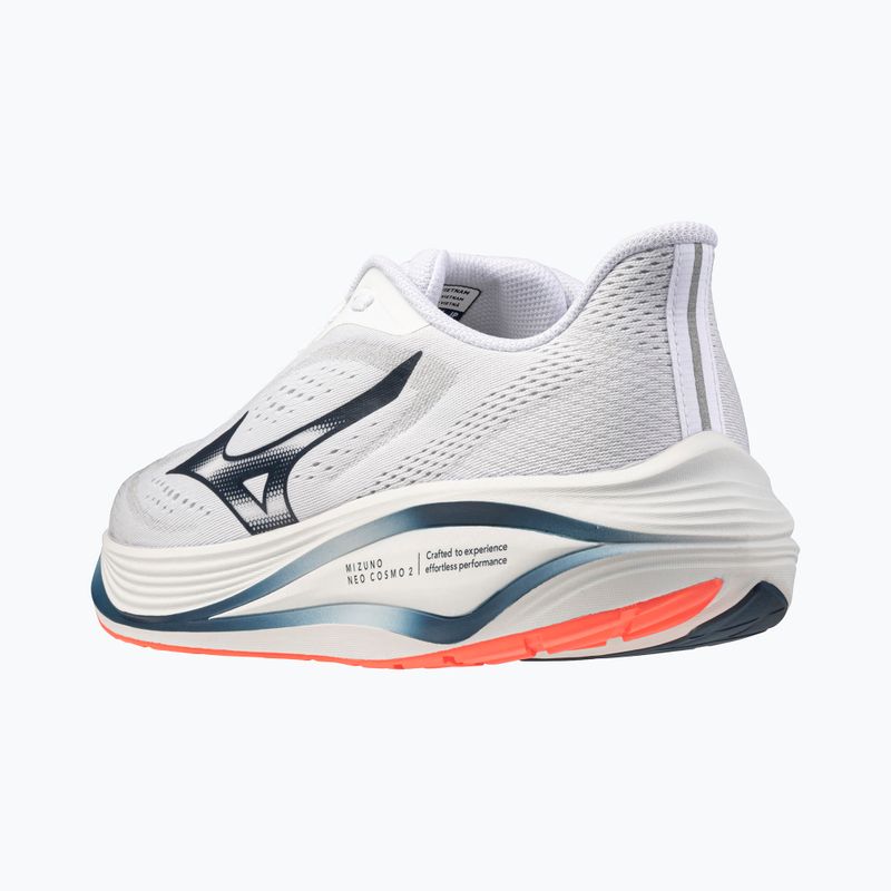 Scarpe da corsa uomo Mizuno Neo Cosmo 2 white/dress blues/neon flame 4