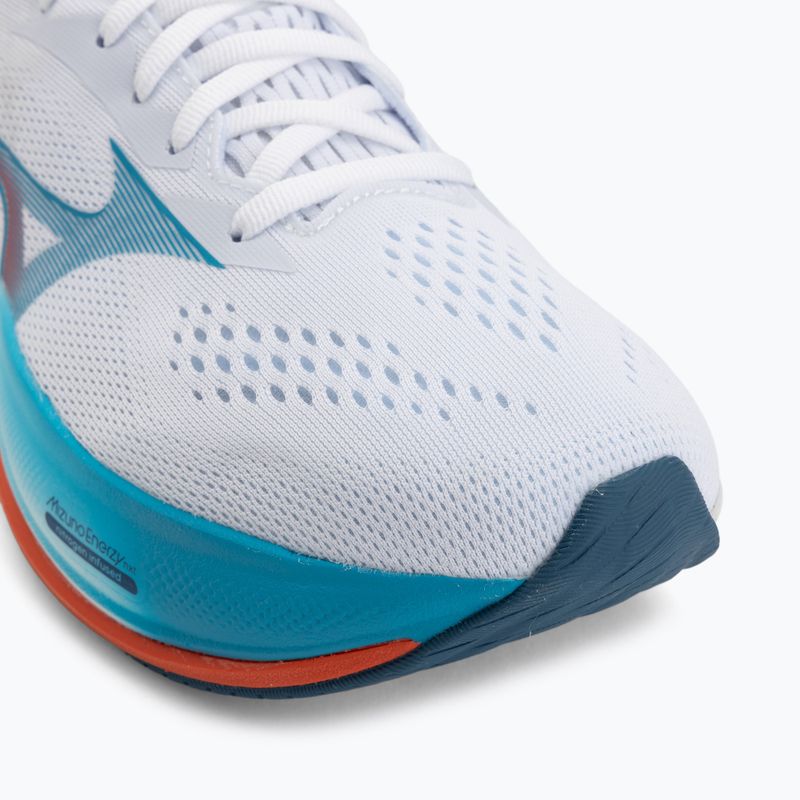 Scarpe da corsa uomo Mizuno Wave Rider 30 white/blue jewel/orange 7