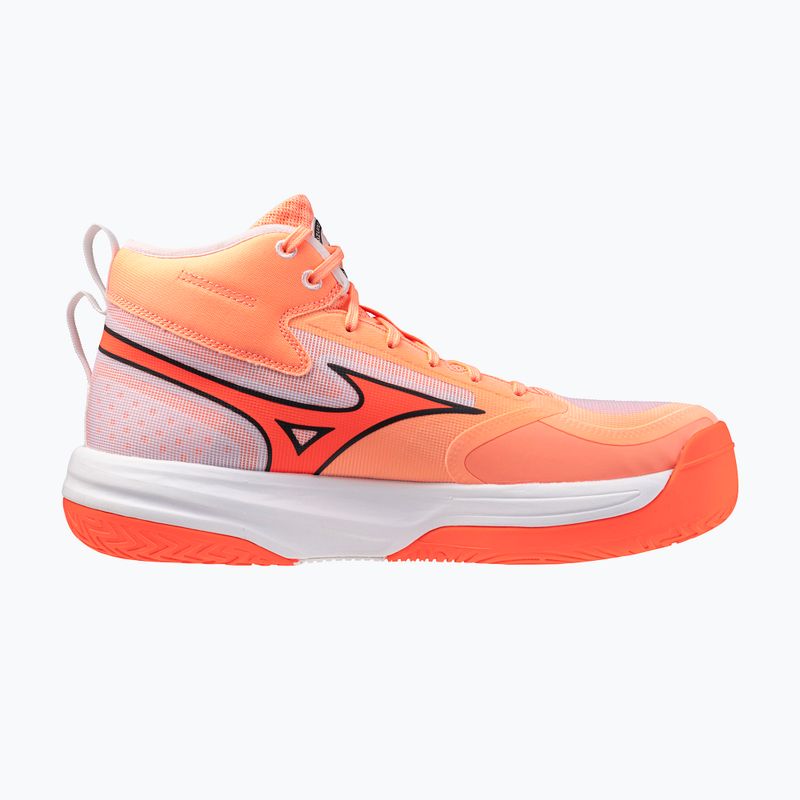 Scarpe da pallavolo Mizuno Neo Jump Mid flamingo coral/lava orange/white 2