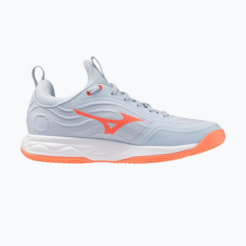 Scarpe da pallavolo donna Mizuno Wave Luminous Elite blue finch/lava orange/flamingo coral 2