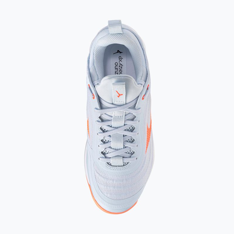 Scarpe da pallavolo donna Mizuno Wave Luminous Elite blue finch/lava orange/flamingo coral 5