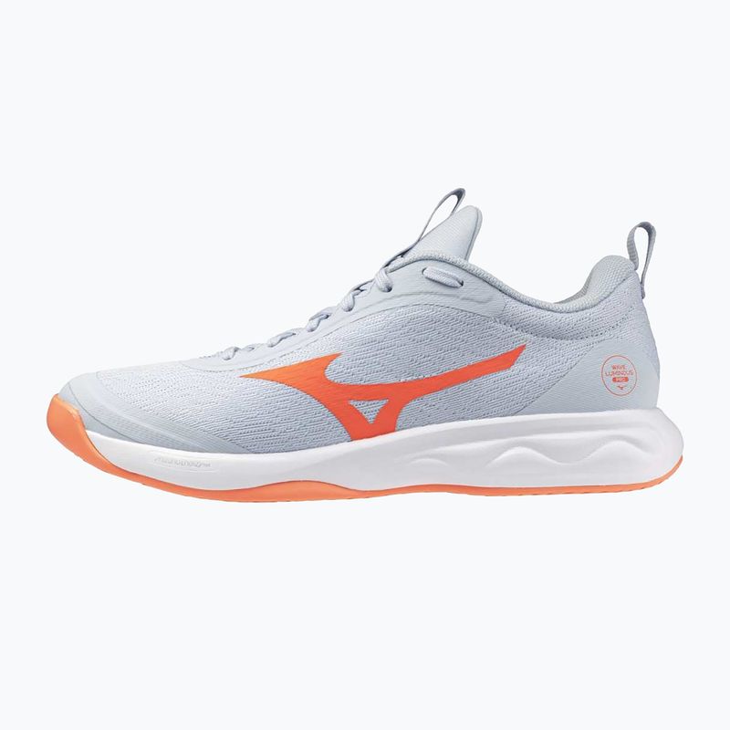Scarpe da pallavolo donna Mizuno Wave Luminous Pro blue finch/lava orange/flamingo coral