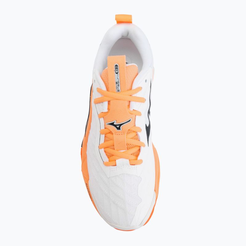 Scarpe da pallamano Mizuno Wave Stealth Neo 2.1 white/black/flamingo coral 5