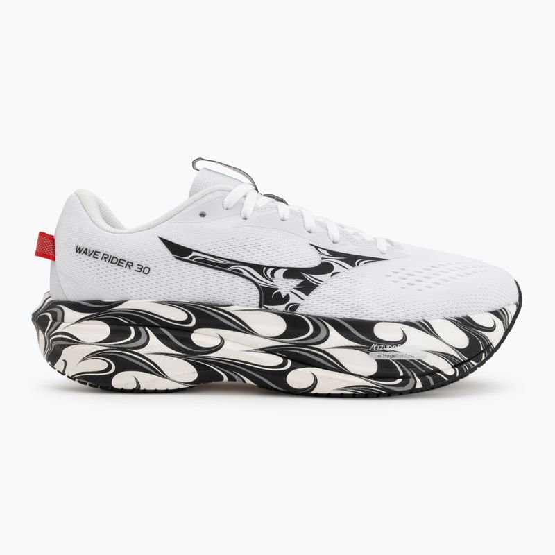 Scarpe da corsa uomo Mizuno Wave Rider 30 Disclosure white/black/high risk red 2