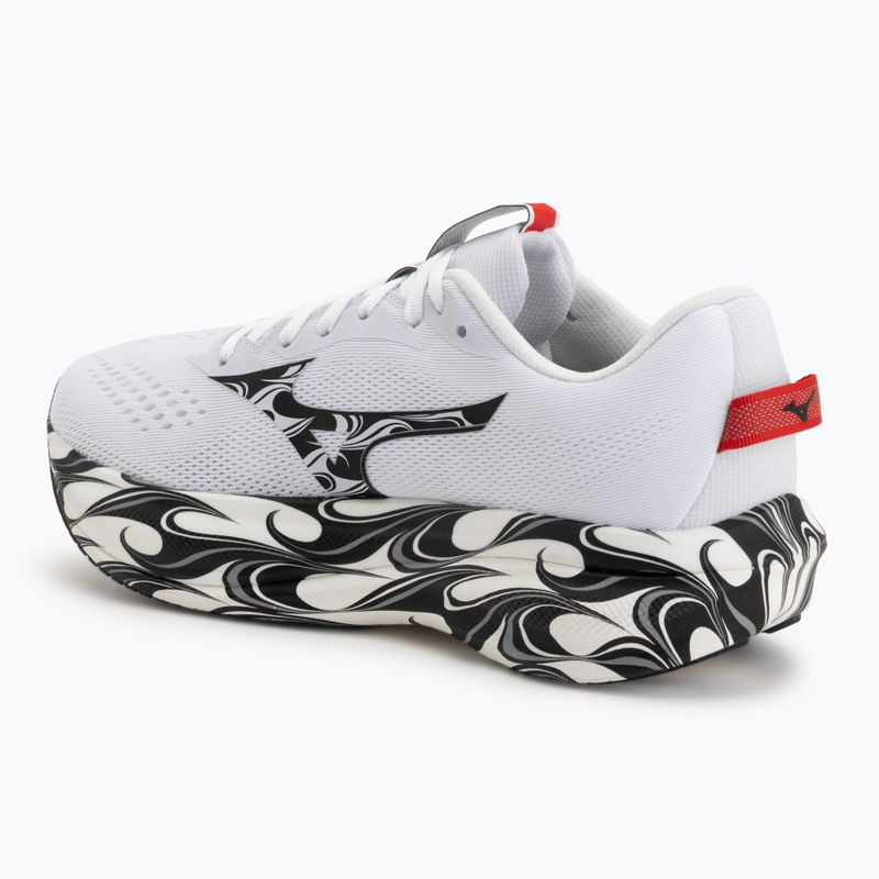 Scarpe da corsa uomo Mizuno Wave Rider 30 Disclosure white/black/high risk red 3