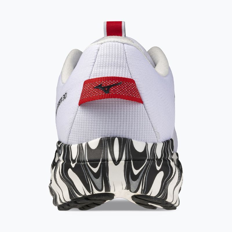 Scarpe da corsa uomo Mizuno Wave Rider 30 Disclosure white/black/high risk red 3