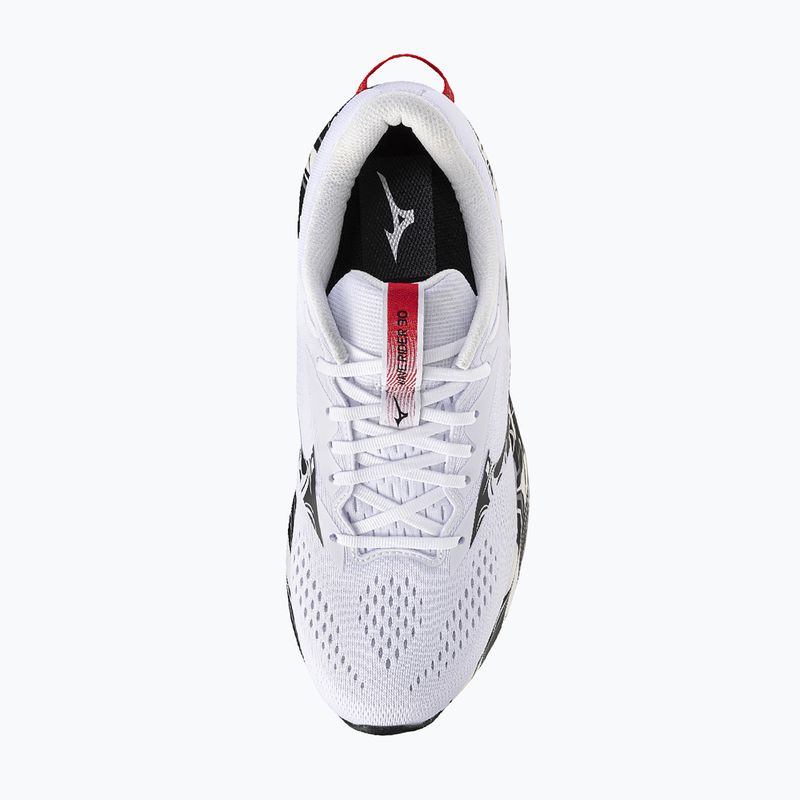 Scarpe da corsa uomo Mizuno Wave Rider 30 Disclosure white/black/high risk red 5