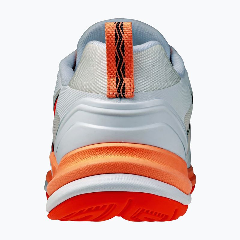 Scarpe da pallamano Mizuno Wave Stealth Elite white/lava orange 3