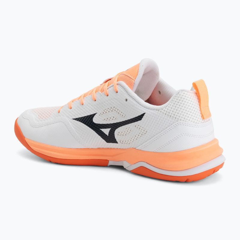 Scarpe da pallamano Mizuno Wave Stealth Pro white/black/flamingo coral 3